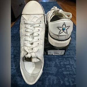 Valentino Garavani white star sneakers.  Size 9